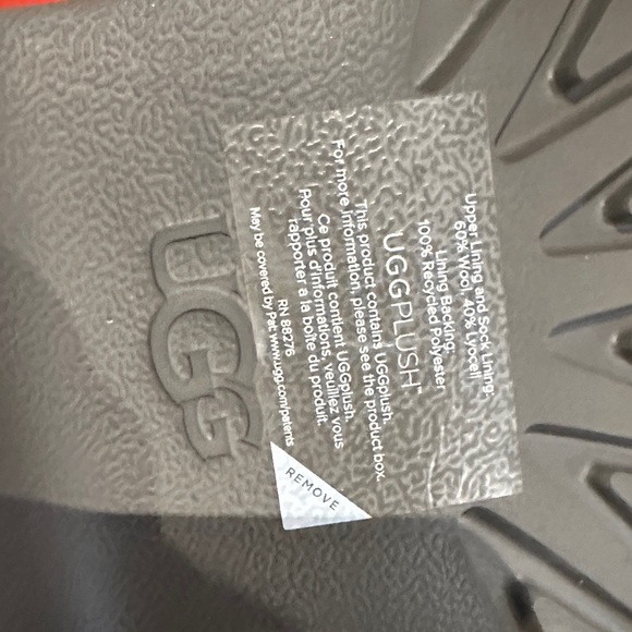 UGG Taupe Fleece-Lined Clogs - Picture 5 of 6